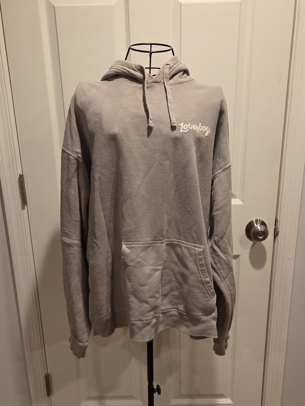 Light Gray 'Loverboy' Pullover Hoodie